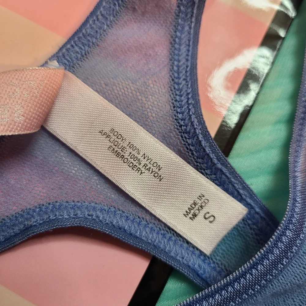 Rare VTG Victoria's Secret Butterfly Mesh Thong Panty Size Sm 🦋 - Picture 6 of 7